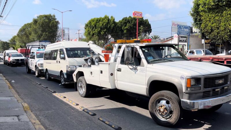 En Puebla, la SMT remite 39 unidades de transporte público al corralón