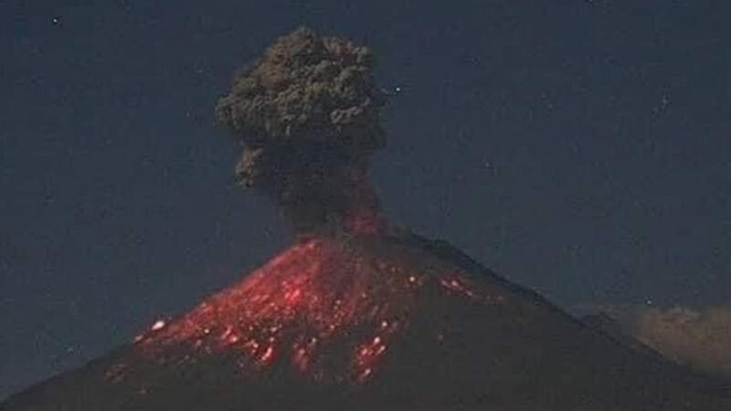 Ante la actividad del volcán Popocatépetl, el semáforo continúa en amarillo fase 2