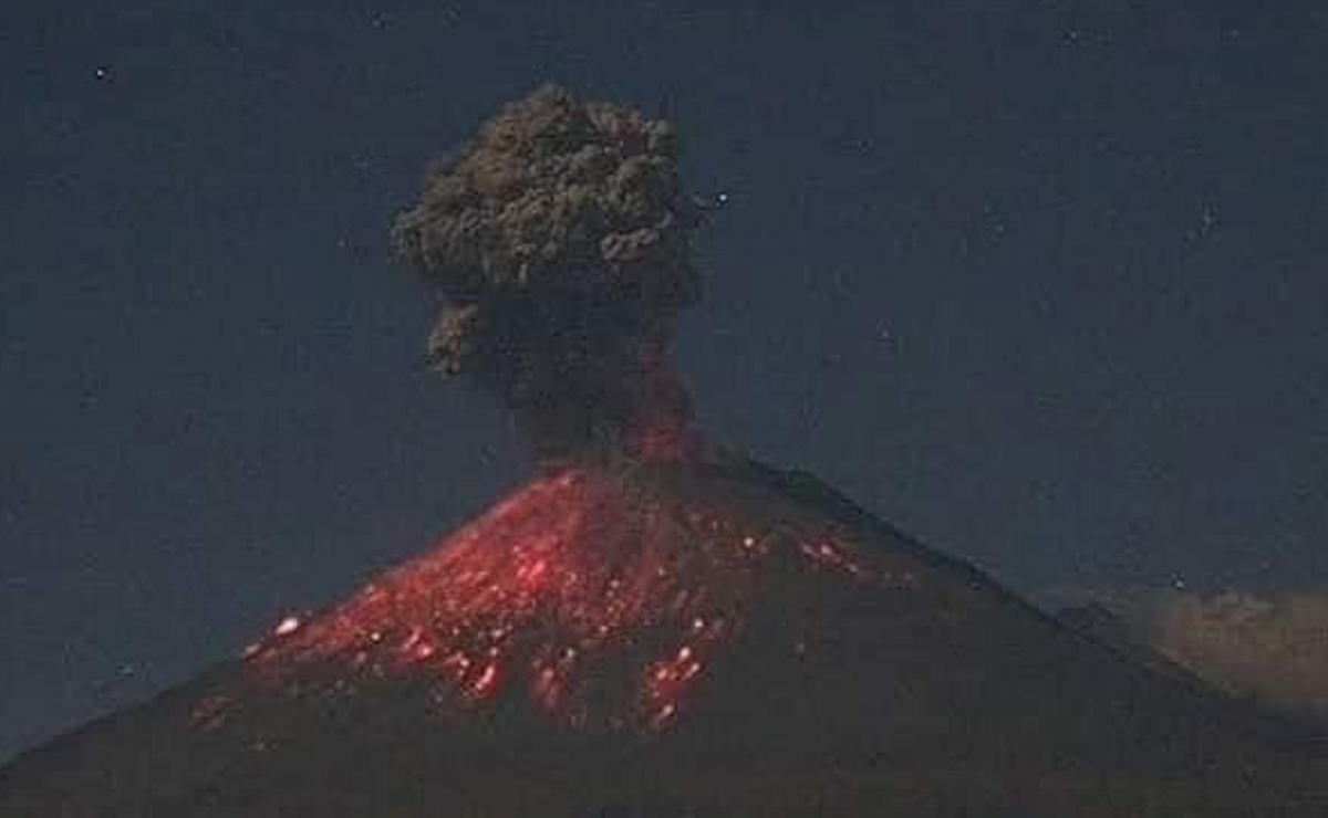 Ante la actividad del volcán Popocatépetl, el semáforo continúa en amarillo fase 2