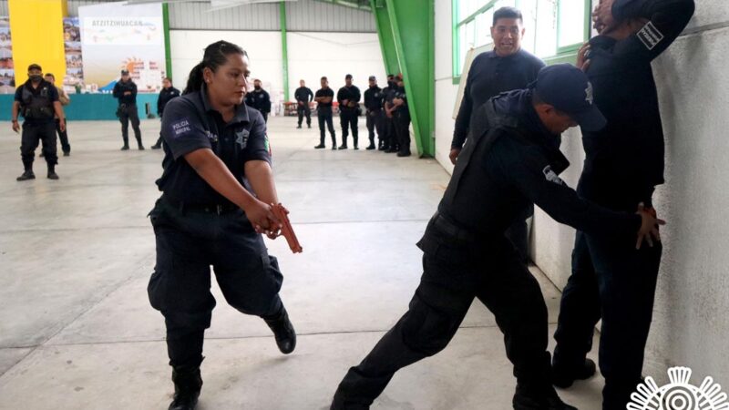 Jornada de capacitación a policías de esta región del estado de Puebla