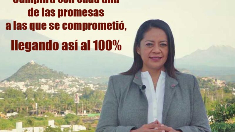 Ariadna Ayala lleva 60% de promesas cumplidas a mitad de su periodo