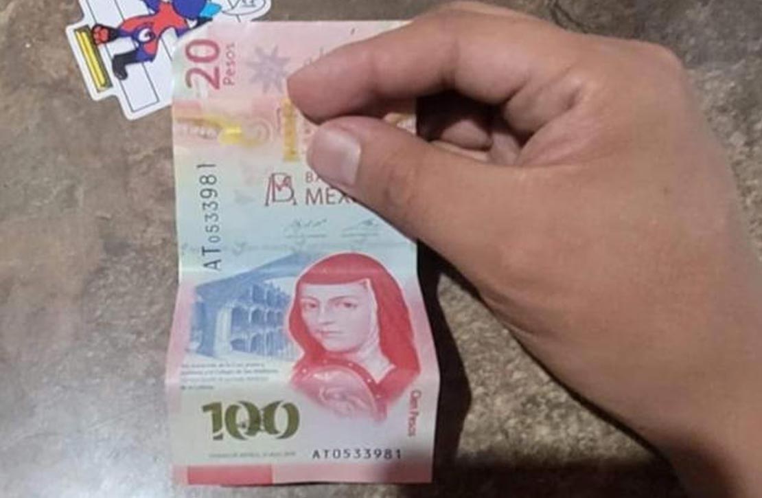 ¿Recibiste un billete de 120 pesos?