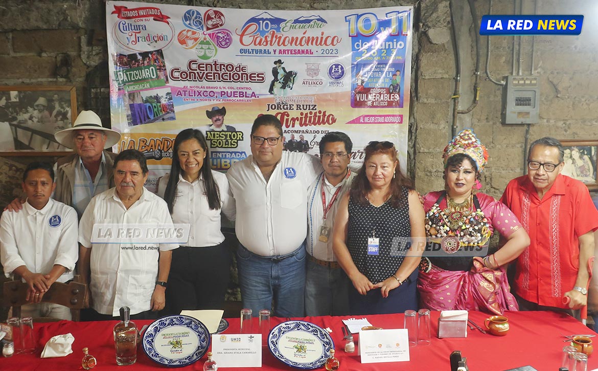 Atlixco invita al décimo encuentro gastronómico, cultural y artesanal 2023