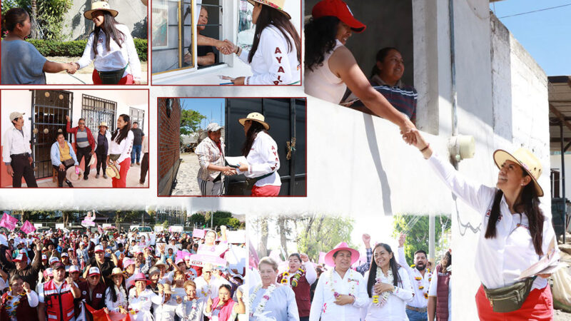 Ariadna Ayala, candidata a presidenta de Atlixco, visita colonias de este municipio