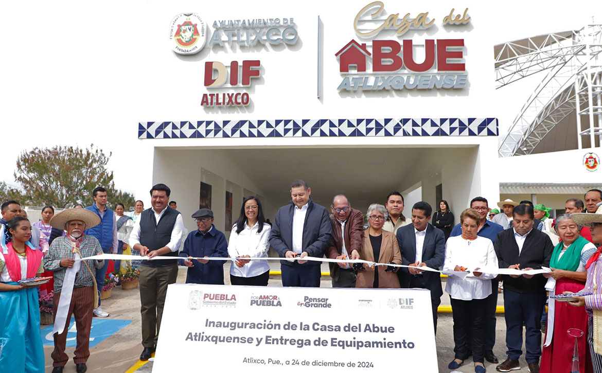 Inauguración de la Casa del Abue Atlixquense y entrega de equipamiento