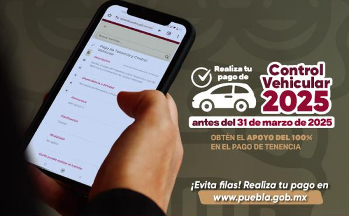 Inicia pago del Control Vehicular 2025