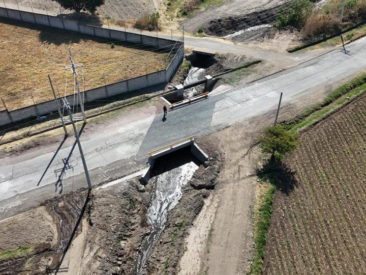 Ariadna Ayala entrega la rehabilitación del Puente Alcatarilla en Atlixco