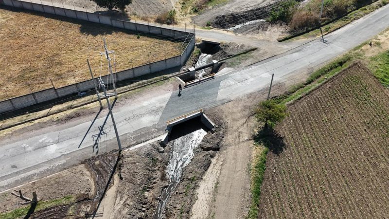 Ariadna Ayala entrega la rehabilitación del Puente Alcatarilla en Atlixco