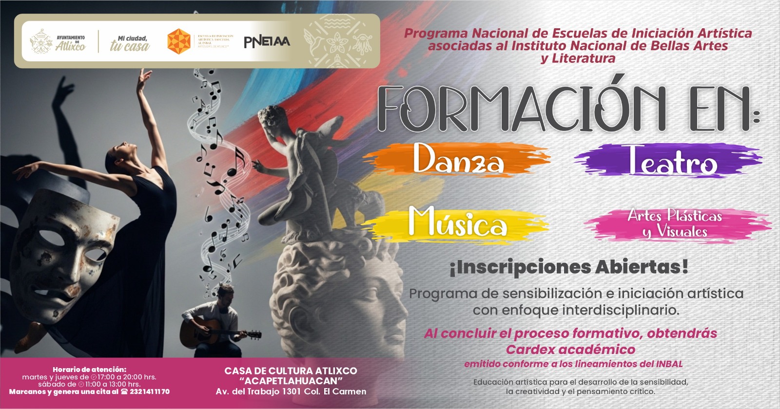 Bajo el impulso de Ariadna Ayala, Atlixco hace florecer el talento artístico